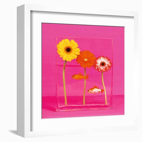 Flowers and Gold Fishes I-Camille Soulayrol-Framed Art Print