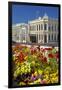 Flowers and Historic Buildings, Oamaru, North Otago, South Island, New Zealand-David Wall-Framed Photographic Print