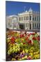 Flowers and Historic Buildings, Oamaru, North Otago, South Island, New Zealand-David Wall-Mounted Photographic Print