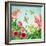 Flowers and Hummingbirds-Olga Kovaleva-Framed Giclee Print