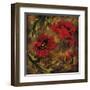 Flowers and Leaves V-null-Framed Giclee Print