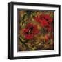 Flowers and Leaves V-null-Framed Giclee Print