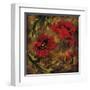 Flowers and Leaves V-null-Framed Giclee Print