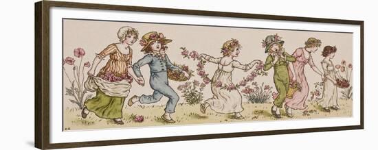 Flowers and Music-Kate Greenaway-Framed Premium Giclee Print