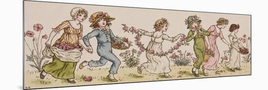 Flowers and Music-Kate Greenaway-Mounted Premium Giclee Print