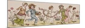 Flowers and Music-Kate Greenaway-Mounted Premium Giclee Print