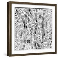 Flowers and Paisley-Julia Snegireva-Framed Art Print