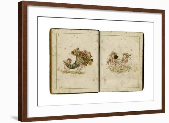 Flowers and People 1884-Kate Greenaway-Framed Giclee Print