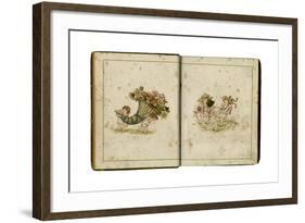 Flowers and People 1884-Kate Greenaway-Framed Giclee Print