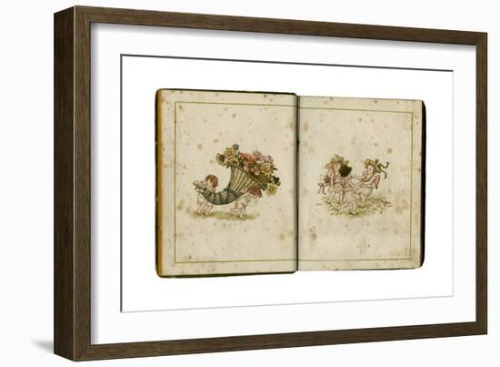 Flowers and People 1884-Kate Greenaway-Framed Giclee Print