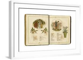 Flowers and People 1884-Kate Greenaway-Framed Giclee Print