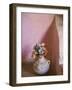 Flowers and Room Detail in Dessert House (Chez Julia), Merzouga, Tafilalt, Morocco-Walter Bibikow-Framed Photographic Print