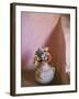 Flowers and Room Detail in Dessert House (Chez Julia), Merzouga, Tafilalt, Morocco-Walter Bibikow-Framed Photographic Print