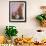 Flowers and Room Detail in Dessert House (Chez Julia), Merzouga, Tafilalt, Morocco-Walter Bibikow-Framed Photographic Print displayed on a wall