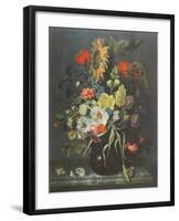 Flowers and Shells-Maria Oosterwyck-Framed Collectable Print