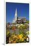 Flowers and St. Luke's Anglican Church, Oamaru, North Otago, South Island, New Zealand-David Wall-Framed Photographic Print