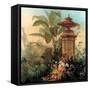 Flowers and Tropical P-Jean Capeinick-Framed Stretched Canvas