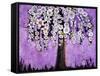 Flowers and Two Butterflies Tree Print-Blenda Tyvoll-Framed Stretched Canvas