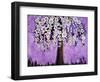 Flowers and Two Butterflies Tree Print-Blenda Tyvoll-Framed Art Print