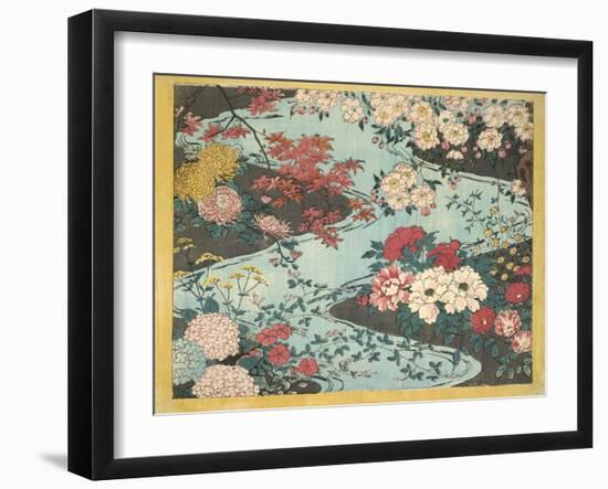 Flowers and Water-null-Framed Giclee Print