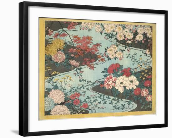 Flowers and Water-null-Framed Giclee Print