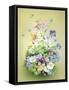 Flowers at the House-Olga And Alexey Drozdov-Framed Stretched Canvas