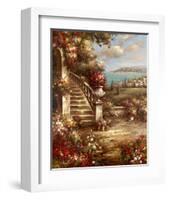 Flowers at the Stairs-Horwich-Framed Art Print