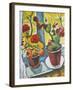 Flowers at the Window, Begonias-Auguste Macke-Framed Art Print