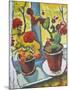 Flowers at the Window, Begonias-Auguste Macke-Mounted Art Print