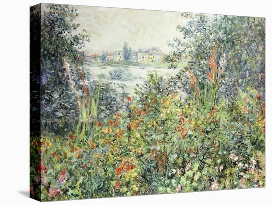 Flowers at Vetheuil-Claude Monet-Stretched Canvas