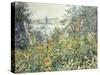 Flowers at Vetheuil-Claude Monet-Stretched Canvas