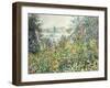 Flowers at Vetheuil-Claude Monet-Framed Giclee Print
