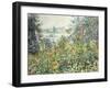 Flowers at Vetheuil-Claude Monet-Framed Giclee Print