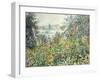 Flowers at Vetheuil-Claude Monet-Framed Giclee Print