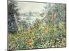 Flowers at Vetheuil-Claude Monet-Mounted Giclee Print