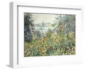 Flowers at Vetheuil-Claude Monet-Framed Giclee Print