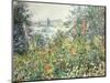 Flowers at Vetheuil-Claude Monet-Mounted Giclee Print