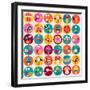 Flowers, Birds, Mushrooms & Snails Pattern-Alias Ching-Framed Art Print