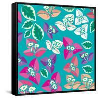 Flowers, Bugambiilla Color-Belen Mena-Framed Stretched Canvas