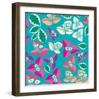 Flowers, Bugambiilla Color-Belen Mena-Framed Giclee Print