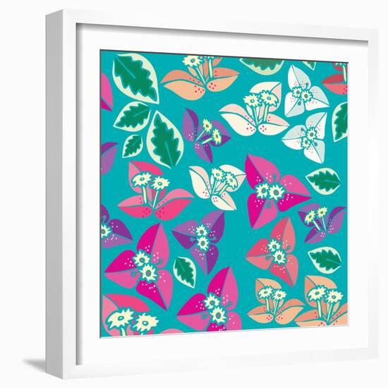 Flowers, Bugambiilla Color-Belen Mena-Framed Giclee Print