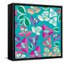 Flowers, Bugambiilla Color-Belen Mena-Framed Stretched Canvas