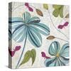 Flowers & Butterflies-Tandi Venter-Stretched Canvas