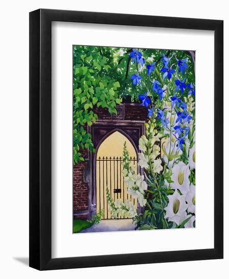 Flowers by a Sunlit Gateway, 2008-Christopher Ryland-Framed Premium Giclee Print