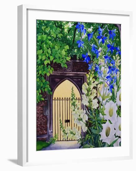 Flowers by a Sunlit Gateway, 2008-Christopher Ryland-Framed Giclee Print