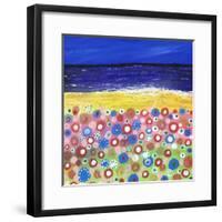 Flowers by the Beach-Caroline Duncan-Framed Giclee Print