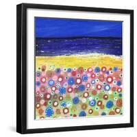 Flowers by the Beach-Caroline Duncan-Framed Giclee Print