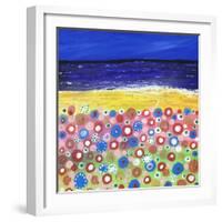 Flowers by the Beach-Caroline Duncan-Framed Giclee Print