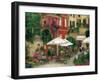 Flowers by the Cafe-Betty Lou-Framed Giclee Print