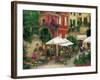 Flowers by the Cafe-Betty Lou-Framed Giclee Print